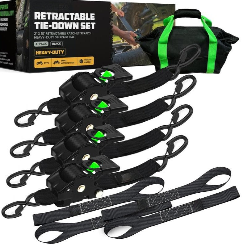 Retractable Ratchet Straps