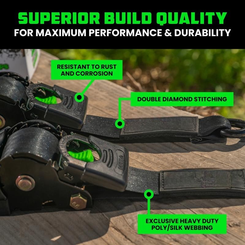 Retractable Ratchet Straps