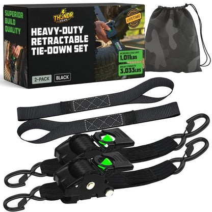 Retractable Ratchet Straps
